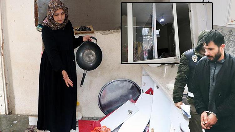 Bu nasıl öfke Evi harabeye çevirdi, İstemiyorum diyen karısını dövdü