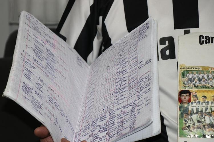 Beşiktaş’ın yaşayan arşivi 27 yıldır her maçı tek tek not ediyor: Askerde bile seriyi bozmadı