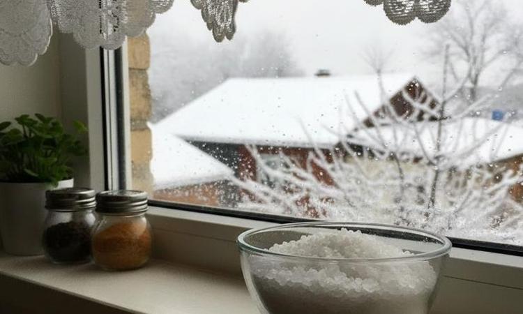 Pencere kenarına bir kase tuz koyun, sonuca inanamayacaksınız Soğuk havalarda herkesin yapması gereken o yöntem