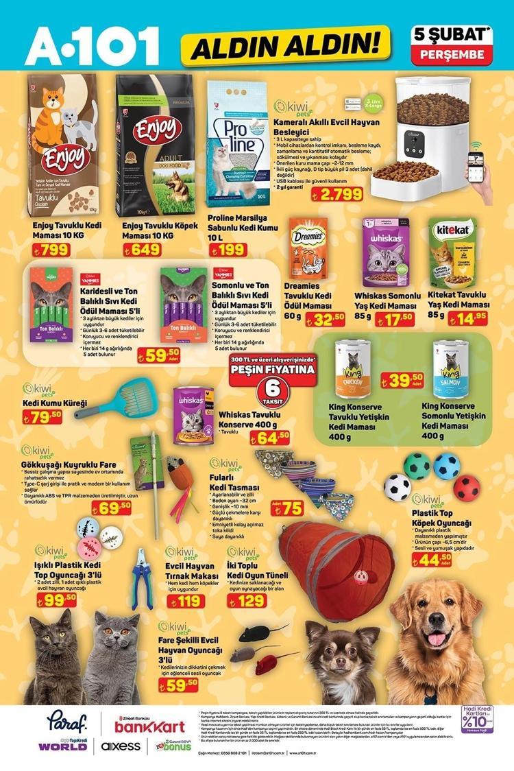 5 ŞUBAT 2026 PERŞEMBE A101 AKTÜEL ÜRÜNLER