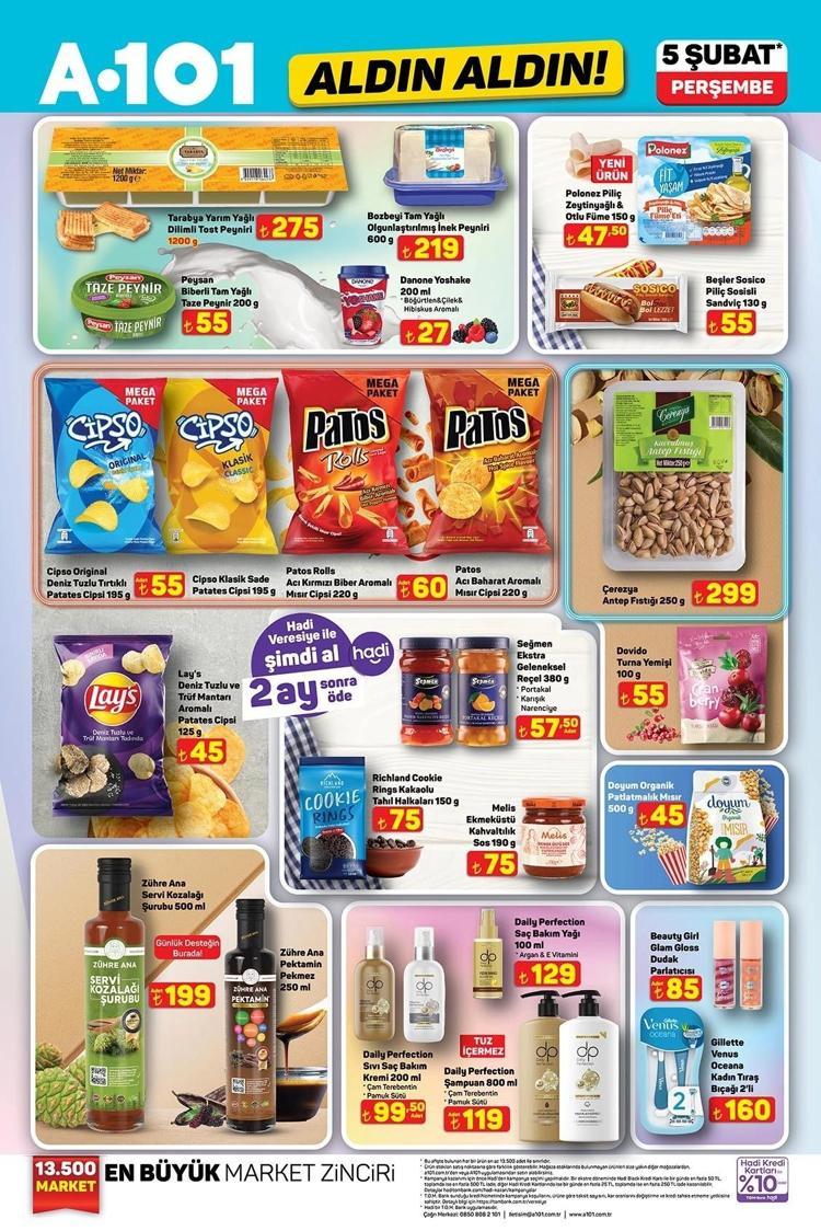 5 ŞUBAT 2026 PERŞEMBE A101 AKTÜEL ÜRÜNLER