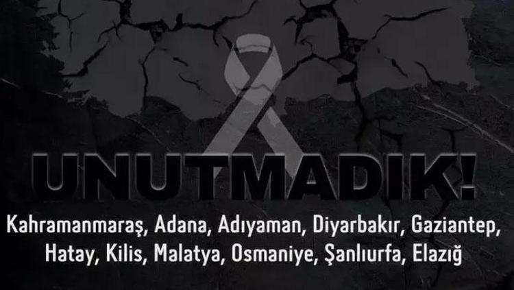 6 ŞUBAT DEPREMİ ANMA MESAJLARI