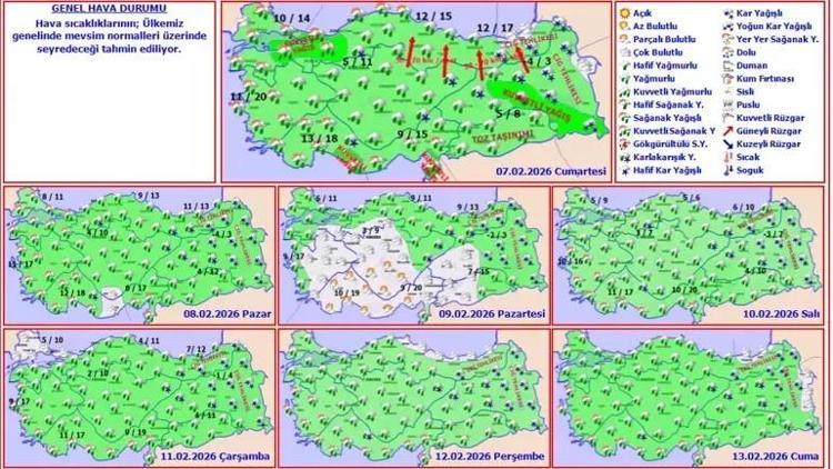 Hafta sonu planı olanlar dikkat Meteoroloji uyardı: Kar ve sağanak geliyor