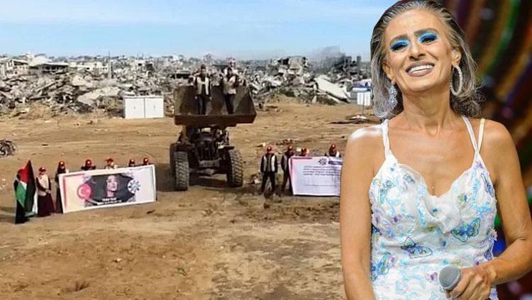 300 bin dolarlık bağış yapmıştı Gazzede Yıldız Tilbe inşaatı başladı