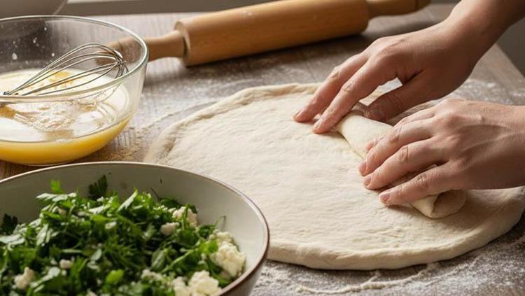 Kek kalıbında peynirli börek tarifi Dışı çıtır çıtır, içi yumuşacık oluyor