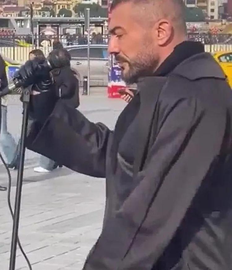 Sokak ortasında şarkı söyleyen Rober Hatemoyu görenler inanamadı