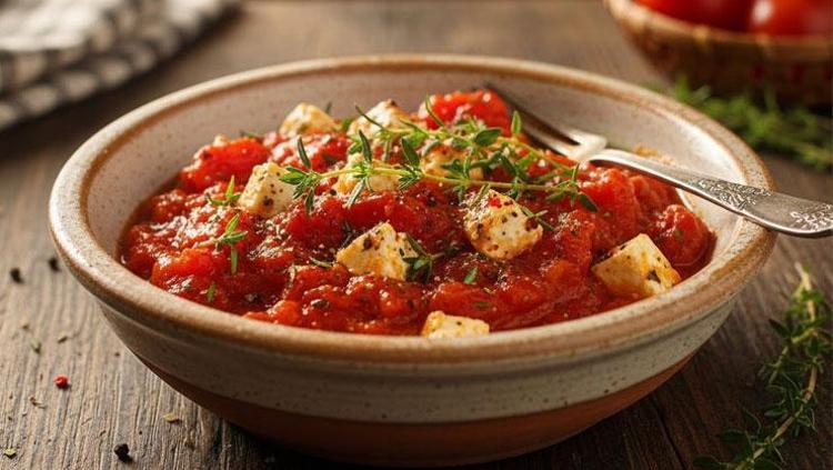 Kahvaltıya yapmayan pişman oluyor 3 adet domatesi olan ocağın başına koşuyor