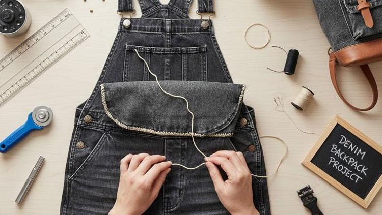 Eski kot pantolonunuzu çantaya dönüştürün Dikiş bilmeyenler bile yapabilir