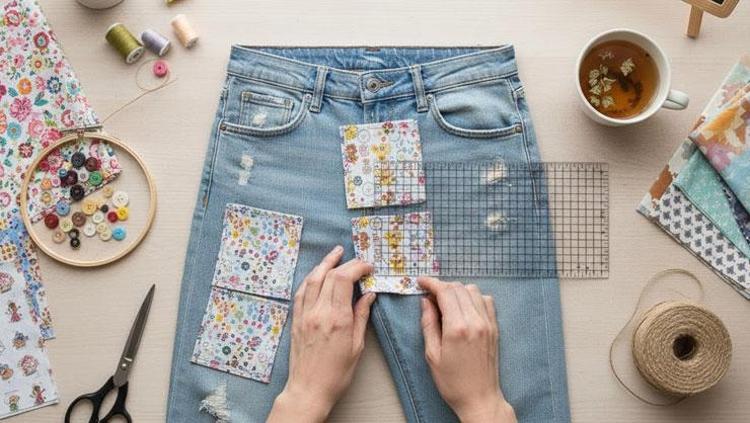 Eski kot pantolonunuzu çantaya dönüştürün Dikiş bilmeyenler bile yapabilir