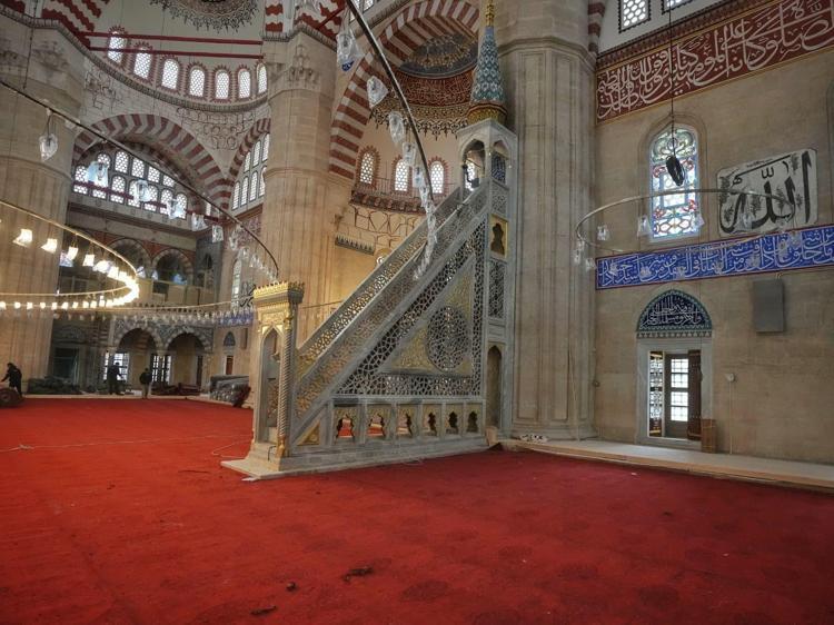 Mimar Sinanın ustalık eserim dediği Selimiye Camisi, restorasyon sonrası Ramazana hazır