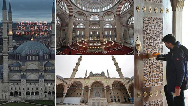 Mimar Sinanın ustalık eserim dediği Selimiye Camisi, restorasyon sonrası Ramazana hazır