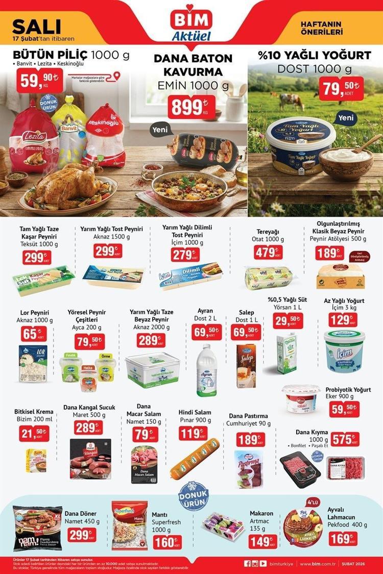 TEMEL GIDA VE ŞARKÜTERİDE KAÇIRILMAYACAK FIRSATLAR