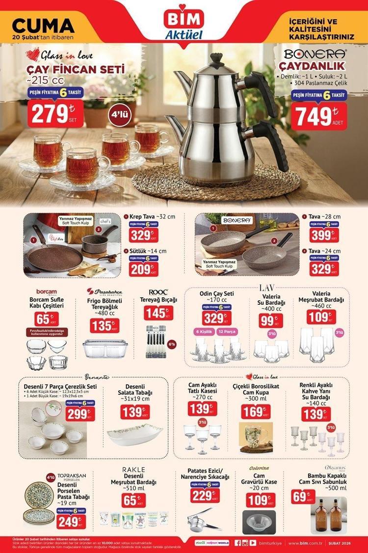 20 ŞUBAT CUMA BİM AKTÜEL KATALOĞU