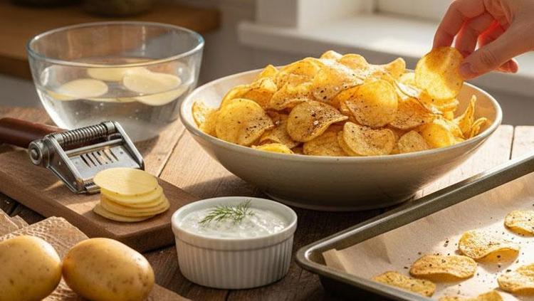 Evde cips nasıl yapılır Patatesi olan hemen denesin: Hem sağlıklı hem ekonomik