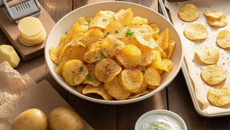 Evde cips nasıl yapılır Patatesi olan hemen denesin: Hem sağlıklı hem ekonomik
