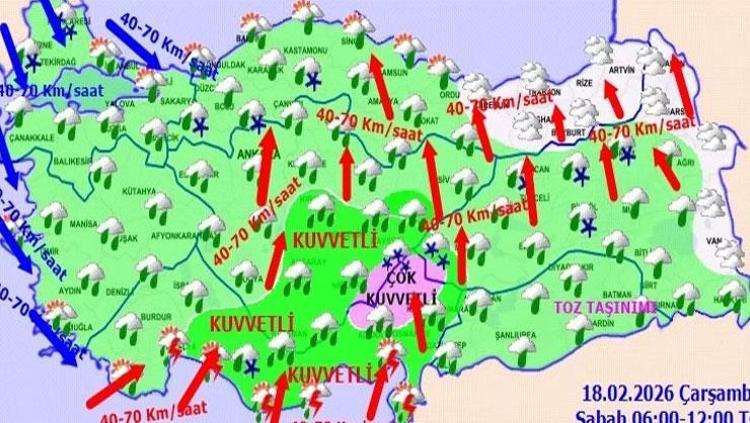 Meteoroloji saat vererek uyardı: Kuvvetli sağanak, fırtına ve dolu geliyor