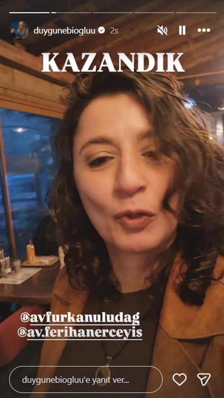 Duygu Nebioğlu babası Metin Akpınara açtığı tazminat davasını kazandı İlk paylaşım geldi