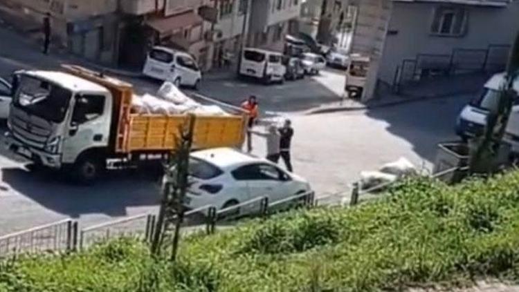 TEMİZLİK ÇALIŞANI YERE DÜŞTÜ