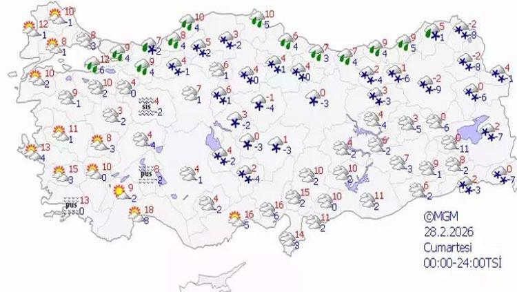 Meteoroloji uyardı Soğuk hava geri döndü: Kuvvetli sağanak yağış geliyor