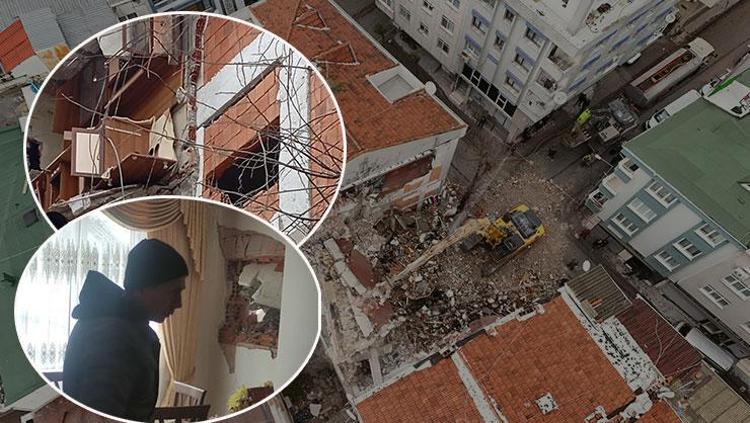 İstanbulda dehşet anları Kepçe komşu eve girdi, genç kız çığlık atarak yardım istedi