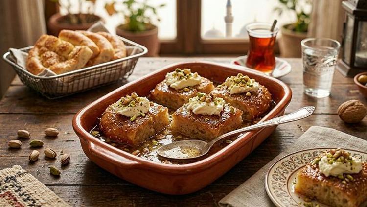 5. RAMAZAN PİDESİNDEN YALANCI EKMEK KADAYIFI