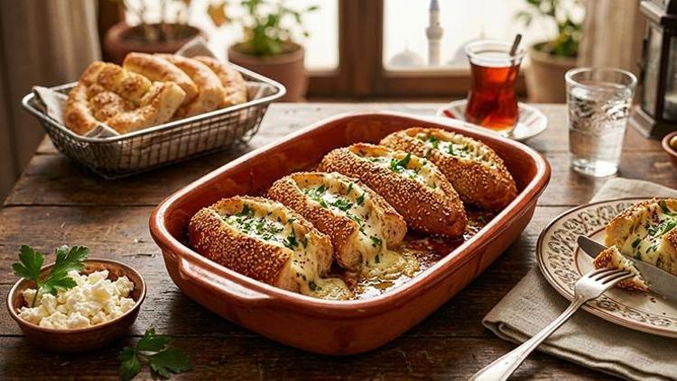 1. RAMAZAN PİDESİNDEN SİMİT DOLMASI UYARLAMASI