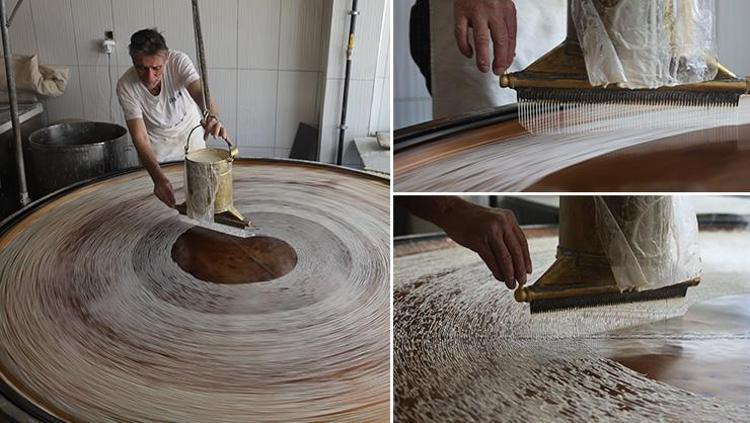 Tam 45 yıldır aynı ocakta yapılıyor Ramazan ayının en ucuz tatlısı için kilosu 180 TLden kapış kapış satılıyor