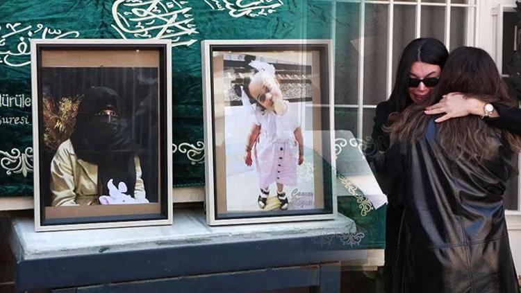 İstanbulda denizde ölü bulunan anne ve kızı toprağa verildi Tabutu kadınlar taşıdı