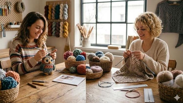 Örgü örenler bir türlü karar veremiyor Şiş kullanmak mı daha pratik yoksa tığ mı