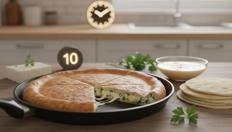 Tavada şipşak börek tarifi İftara 10 dakika kala hazır, dışı çıtır çıtır içi akışkan oluyor