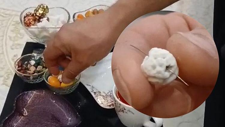 Leblebinin içerisinden çıktı Dikkati sayesinde facia son anda önlendi