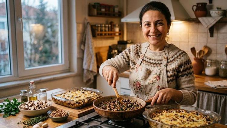 Kıymaya rakip, lezzeti olay Mantar ve cevizle hazırlanan akşam yemeği