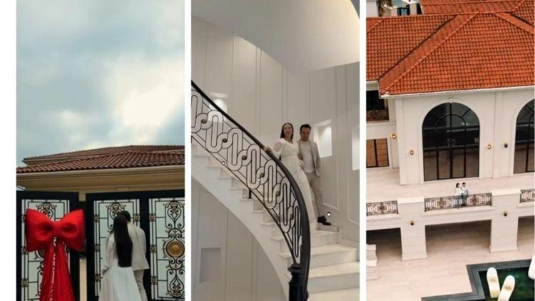 Lüks paylaşımlarıyla gündeme gelen fenomen Özlem Öz yeni malikanesini gösterdi