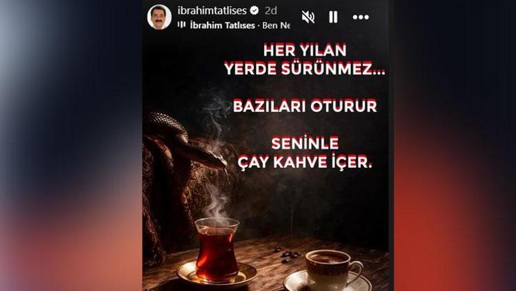 İBRAHİM TATLISESTEN OLAY SÖZLER
