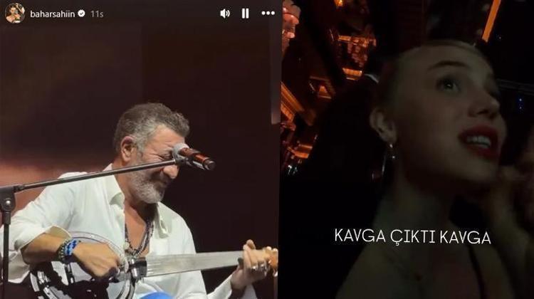 Hakan Altun konserinde kavga Bahar Şahin o anları paylaştı