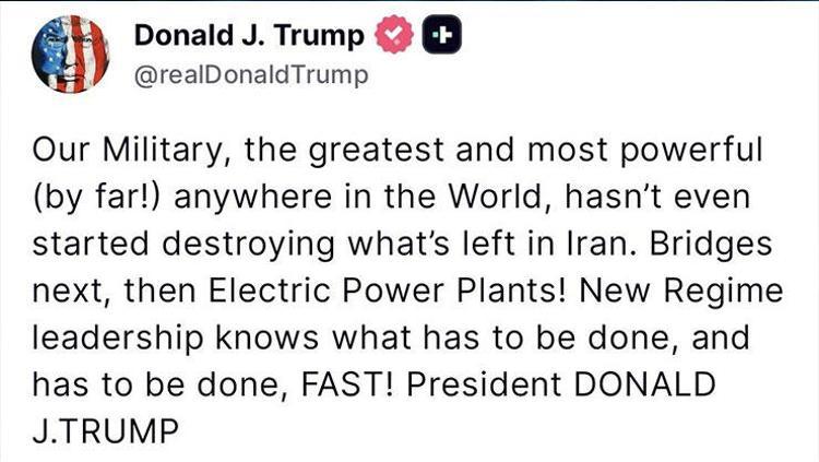 TRUMP YENİ SALDIRI HEDEFLERİNİ AÇIKLADI