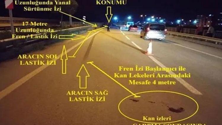 FREN İZLERİ ÇARPIŞMADAN SONRA BAŞLAMIŞ