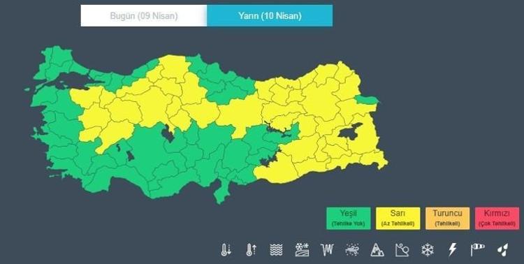 Meteoroloji’den 39 kente sarı alarm Soğuk hava dalgası ve şiddetli yağış yolda