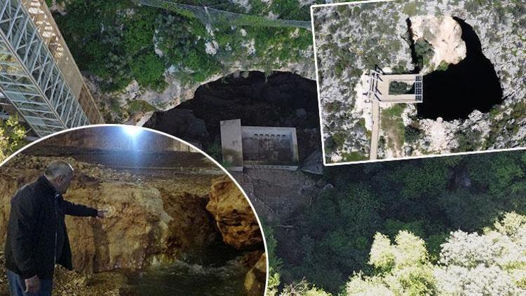 13 yıl sonra gelen mucize 452 basamakla iniliyor, muhteşem bir görüntü