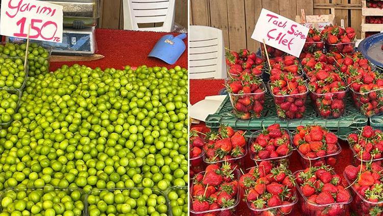 Yaz yaklaşırken tezgahlar renklendi Kilosu 50 TLye olan da var 400 TLye satılan da