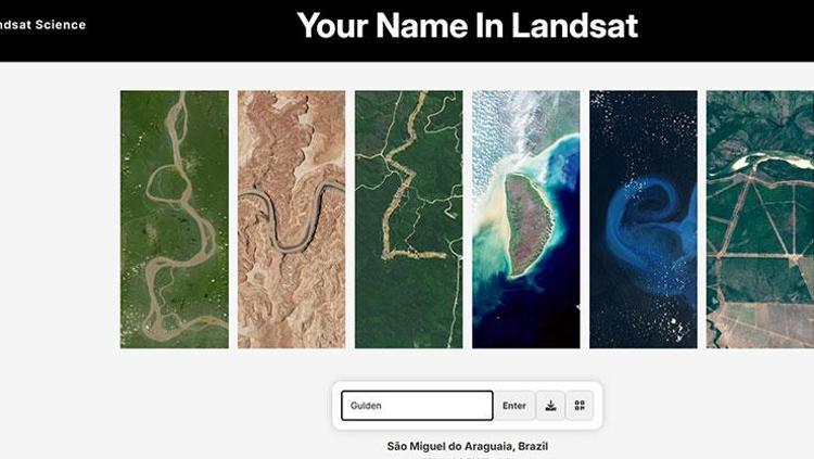 NASA isminizi uzaydan yazdı Adınızın uydu görüntüsüne bakmak için geç kalmayın