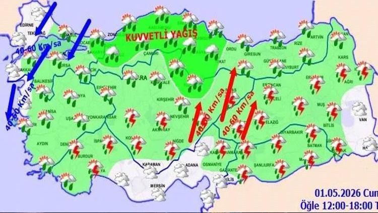RÜZGAR FIRTINA SEVİYESİNE ÇIKACAK