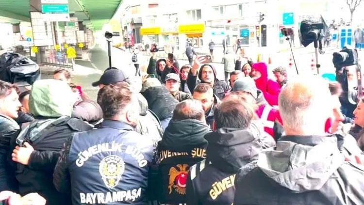 MECİDİYEKÖYDE İZİNSİZ GÖSTERİYE POLİS MÜDAHALE ETTİ: GÖZALTILAR VAR