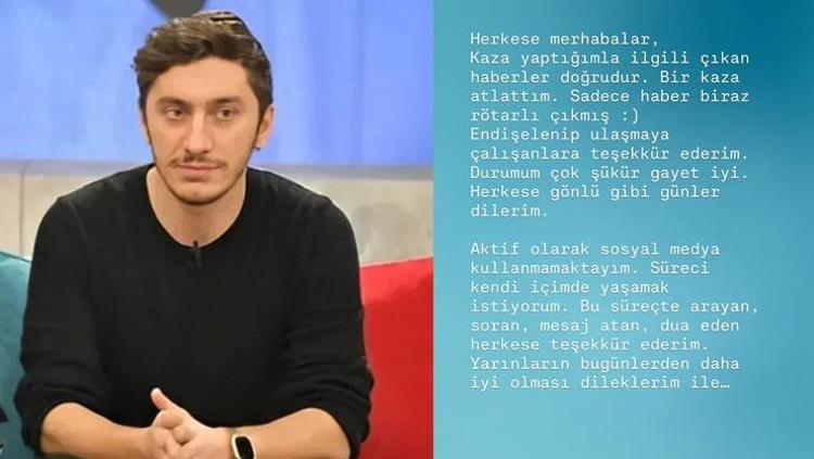 BİR KAZA ATLATTIM