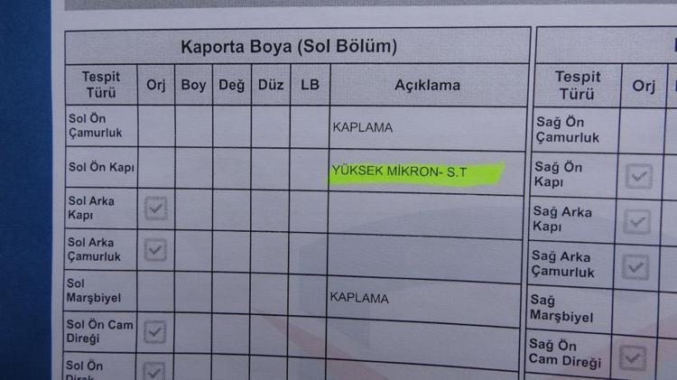 Sıfır araçta sök-tak şoku Yetkili servisten aynı kapıya iki farklı rapor