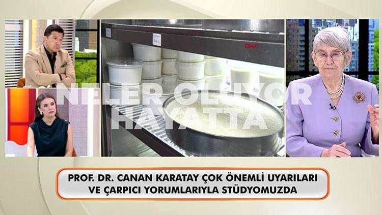 Canan Karatay Neler Oluyor Hayatta programına konuk oldu Ezber bozan açıklamalarda bulundu: Pıhtı atmaması için zeytinyağı için