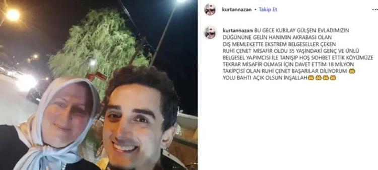 DÜĞÜNE KATILDI