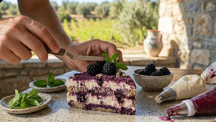 Hem tazecik hem leziz böğürtlenli tiramisu tarifi Yiyen bir daha istiyor, ağızda lezzet şöleni yaşatıyor