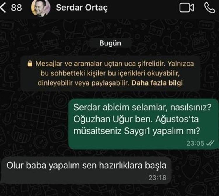 MESAJLAŞMAYI PAYLAŞTI