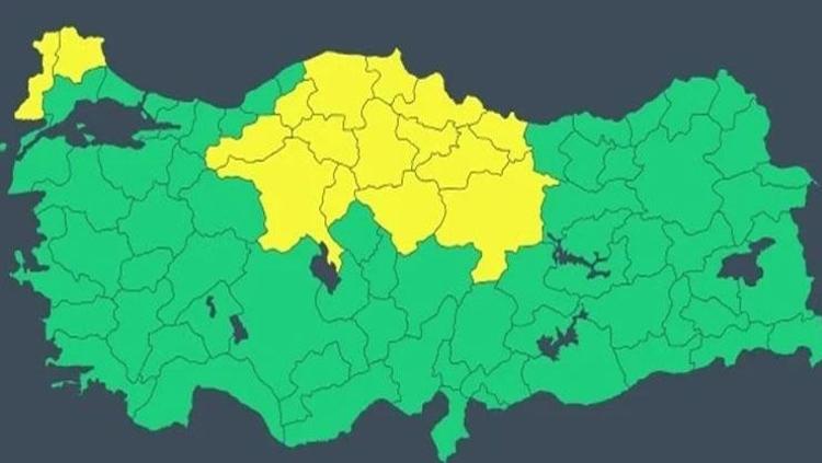 Meteoroloji alarm verdi: 16 ilde kuvvetli sağanak ve dolu uyarısı